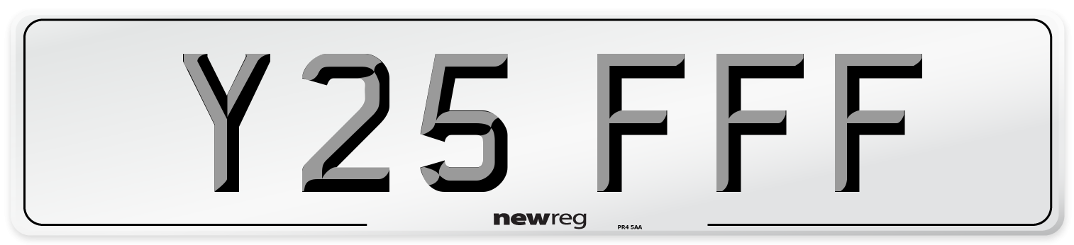 Y25 FFF Number Plate from New Reg